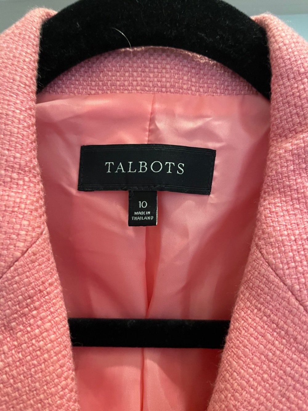 Talbots Pink Textured Blazer - Picture 4 of 8